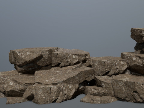 Desert rocks Model 3D