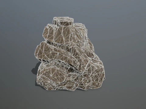 Desert rocks 3D Model