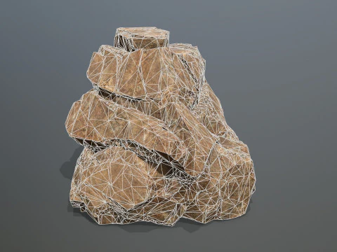 Desert rocks 3D Model