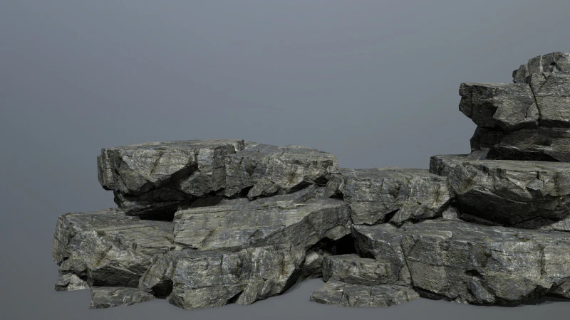 Cliff rocks 3D Model .c4d .max .obj .3ds .fbx .stl .blend 