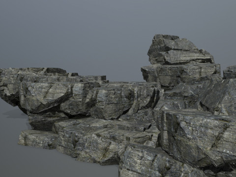 Cliff rocks 3D Model