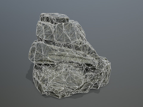Cliff rocks 3D Model