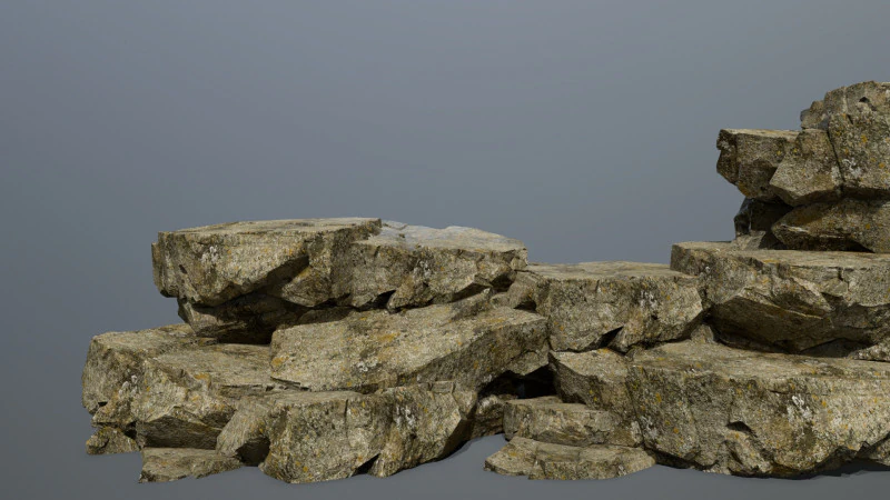 Forest rocks 3D Model .c4d .max .obj .3ds .fbx .stl .blend 