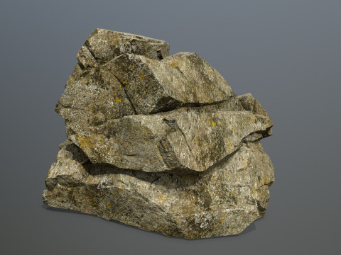 Forest rocks 3D मॉडल