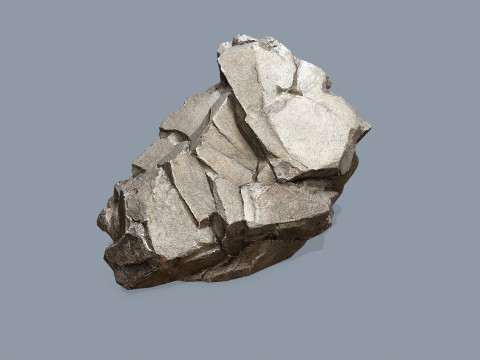 Desert cliff rocks 3D Model