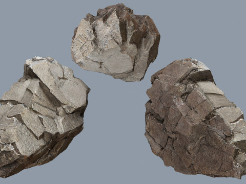 Desert cliff rocks 3D Model