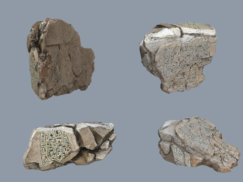 Desert cliff rocks 3D Model