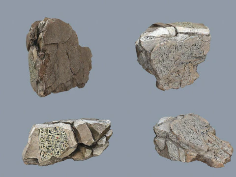 Desert cliff rocks 3D Model