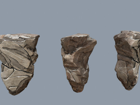 Desert cliff rocks 3D Model