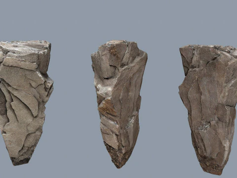 Desert cliff rocks 3D Model