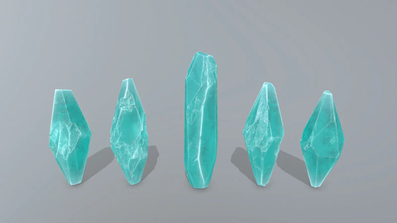 Kristallset 3D Modell .c4d .max .obj .3ds .fbx .stl .blend 