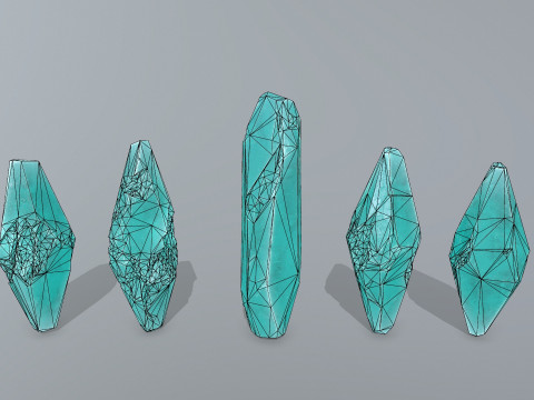Crystal set 3D Модель