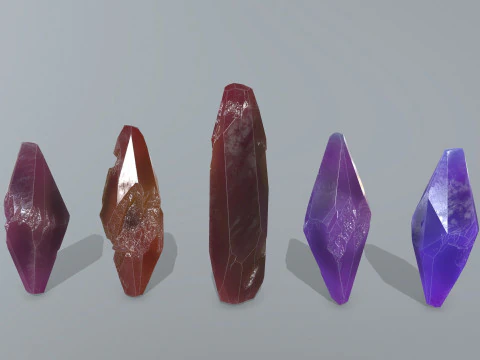 Crystal set 3D Model