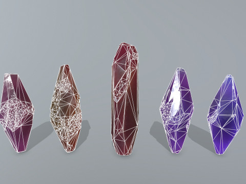 Crystal set 3D 模型