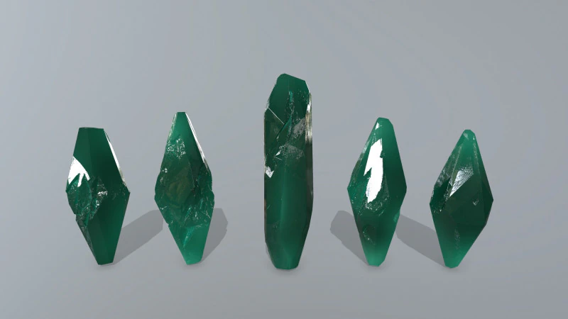 Crystal set 3D Model .c4d .max .obj .3ds .fbx .stl .blend