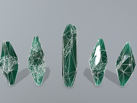 Crystal set 3D 모델