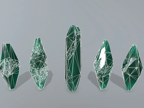 Crystal set 3D Model
