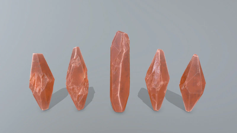 Crystal set 3D Model .c4d .max .obj .3ds .fbx .stl .blend 