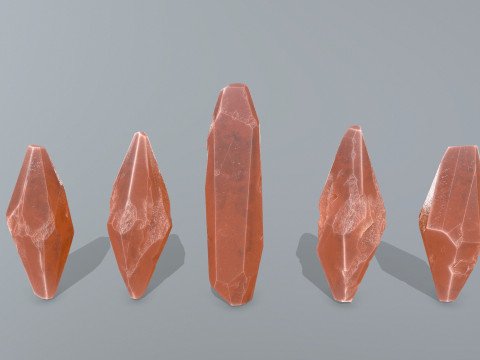 Crystal set Modello 3D