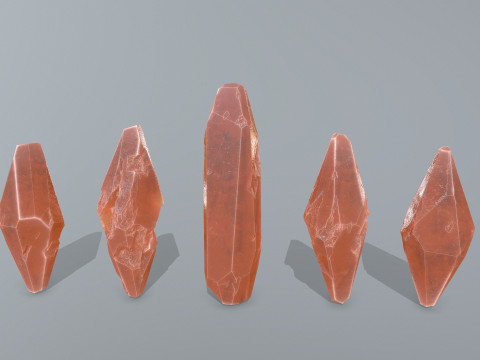 Crystal set Modello 3D