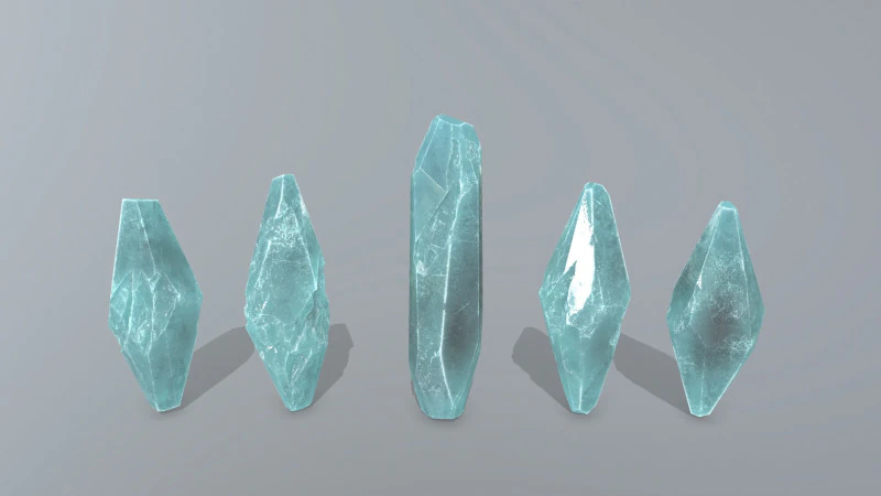 Crystal set 3D Model .c4d .max .obj .3ds .fbx .stl .blend 