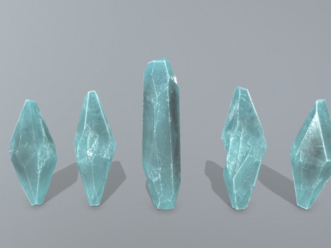 Crystal set Modello 3D