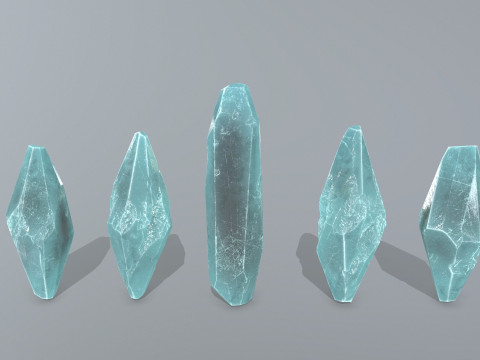 Crystal set Modello 3D