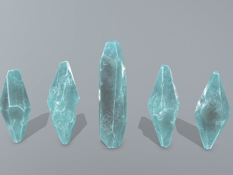 Crystal set Modello 3D