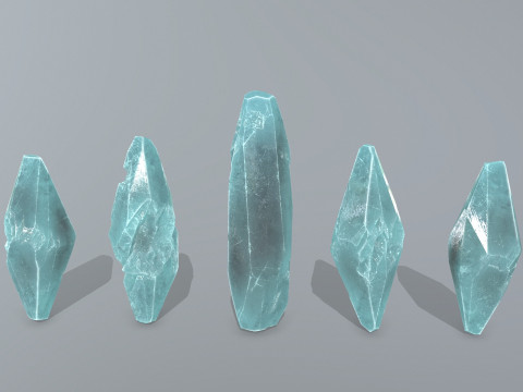 Crystal set Modello 3D