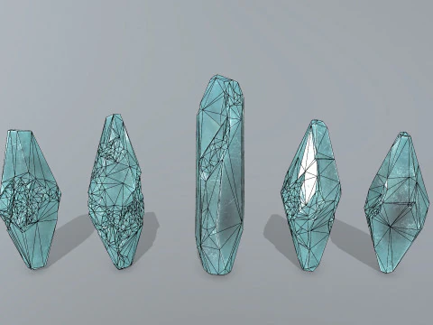 Crystal set 3D Model