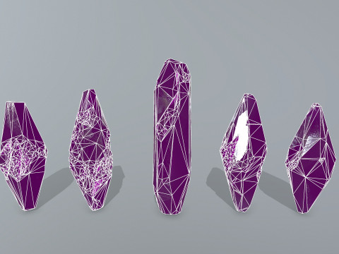 Crystal set 3D मॉडल