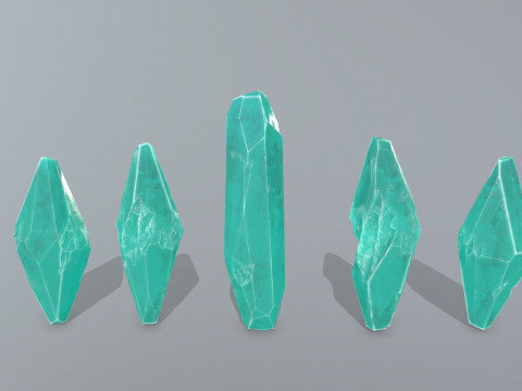 Crystal set Modèle 3D
