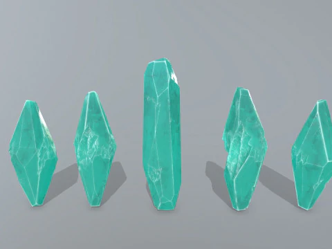 Crystal set 3D Model