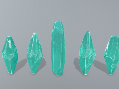 Crystal set Modèle 3D
