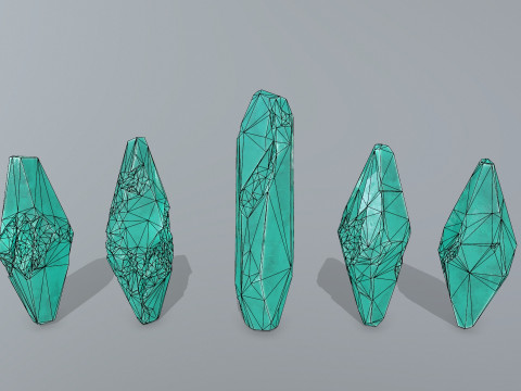 Crystal set Modèle 3D