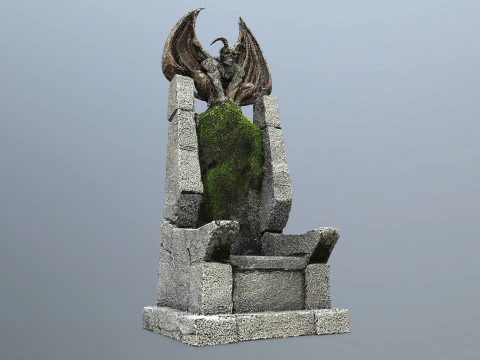 Devil Stone Throne 3D Model