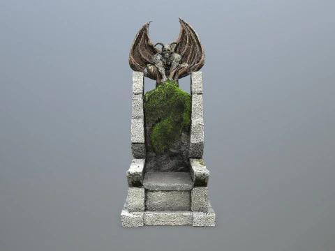 Devil Stone Throne 3D Model