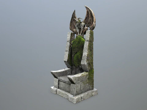 Devil Stone Throne 3D Model