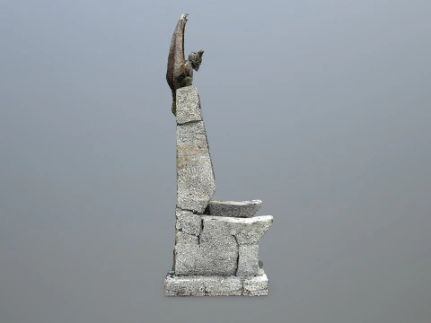 Devil Stone Throne 3D Model