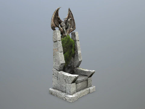 Devil Stone Throne 3D Model