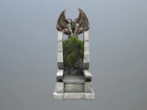 Devil Stone Throne 3D Model