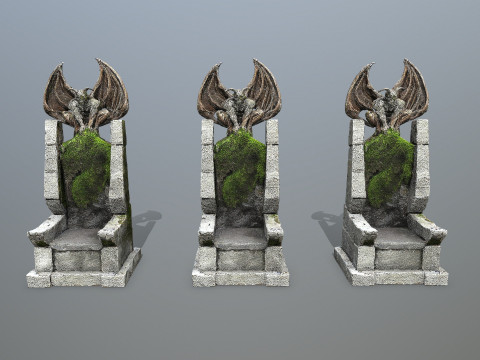 Devil Stone Throne 3D 모델