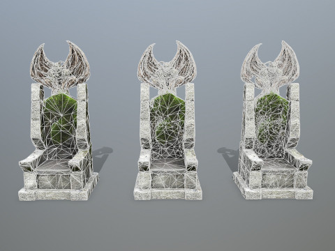Devil Stone Throne 3D 모델