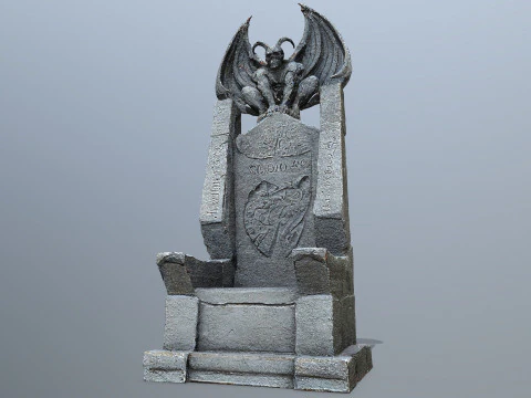 Devil Stone Throne 3D Model