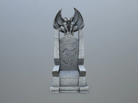 Devil Stone Throne 3D Model