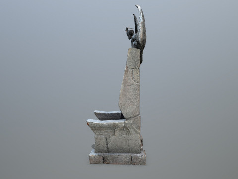 Devil Stone Throne Modello 3D