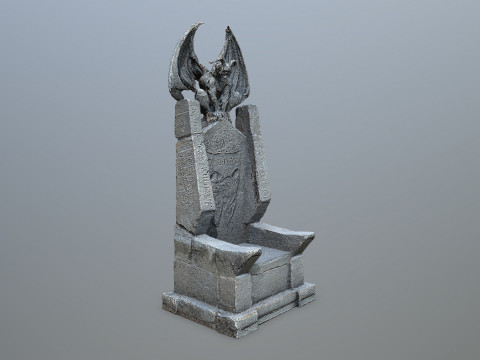 Devil Stone Throne Modello 3D