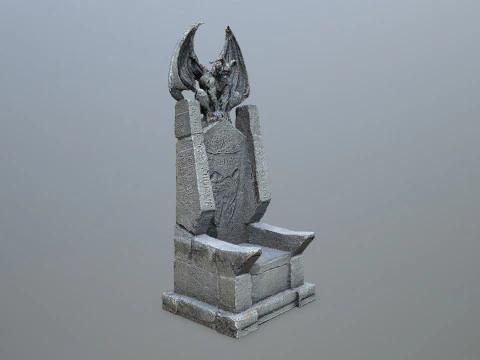 Devil Stone Throne 3D Model