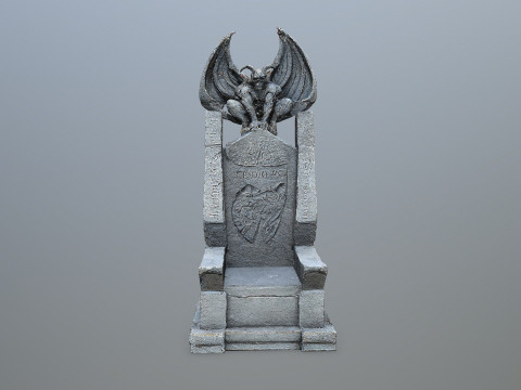 Devil Stone Throne Modello 3D