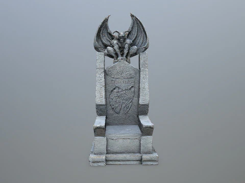 Devil Stone Throne 3D Model